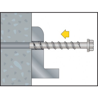 wkręt do betonu BTS 6x55 łeb poszerzany płaski z gniazdem TX  /opk=100szt./ 9ZG655BTSPTL CELO (9ZG655BTSPTL)